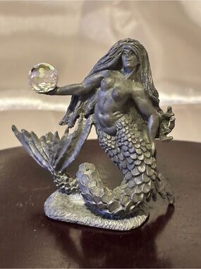 Pewter Mermaid Figurine